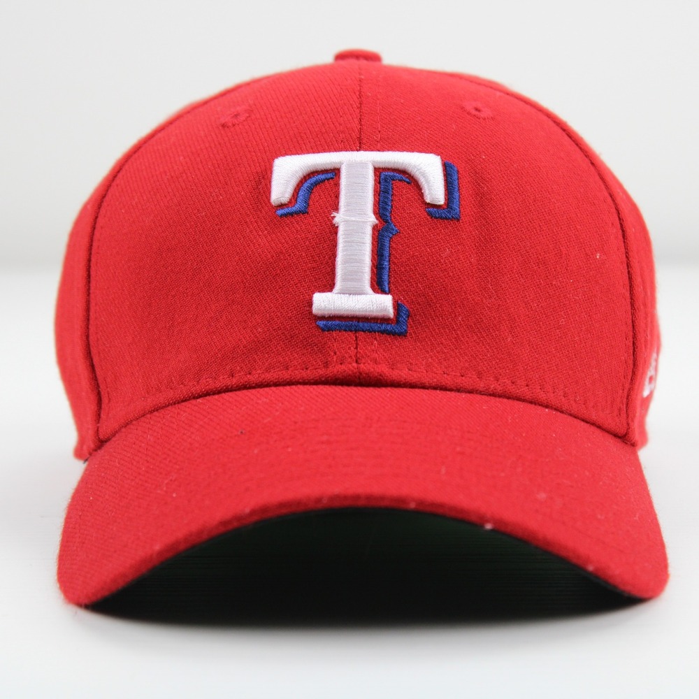 New Era 39THIRTY Texas Rangers Hat Mens Large-XLarge Red MLB Stretch Fit Cap